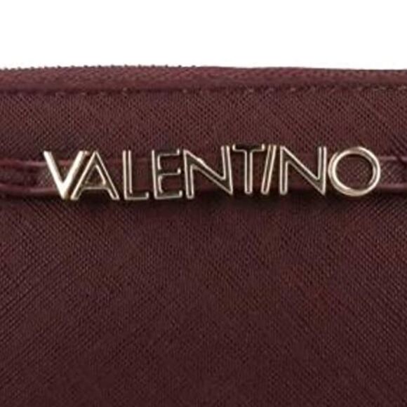 VALENTINO  Sea Winter Zip Around Wallet Bordeaux - Picture 7 of 7